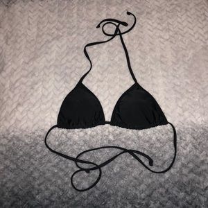 black string bikini top